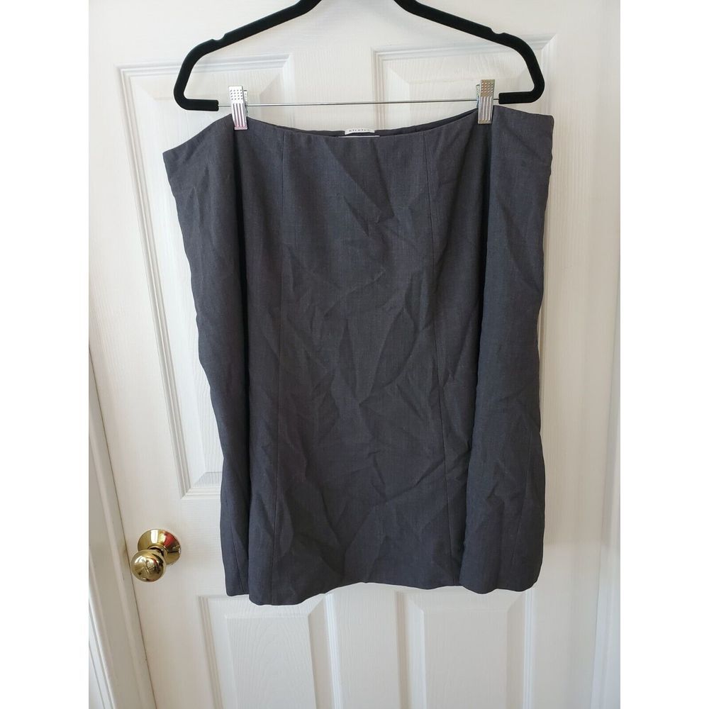 Calvin Klein‎ Women's Skirt Stretch Lined Gray Size 18W